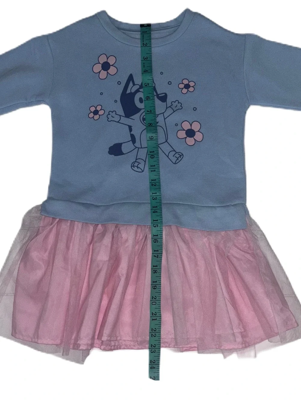 Bluey Blue & Pink Sweatshirt Tulle Dress Toddler Girls 5T
